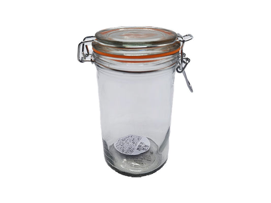 Daiso Glass Jar with Lever FrontPackage