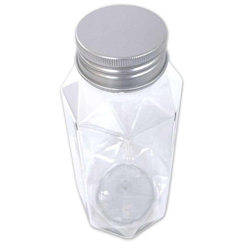 Daiso PET Container with Aluminum Lid - Polygonal - FrontPackage