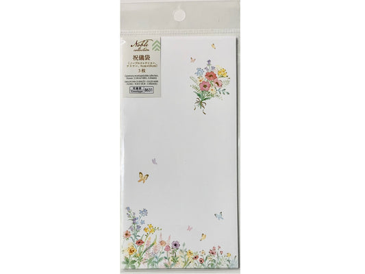 Daiso Ceremony Envelope - Noble Collection - Flower - 3 pcs.- FrontPackage