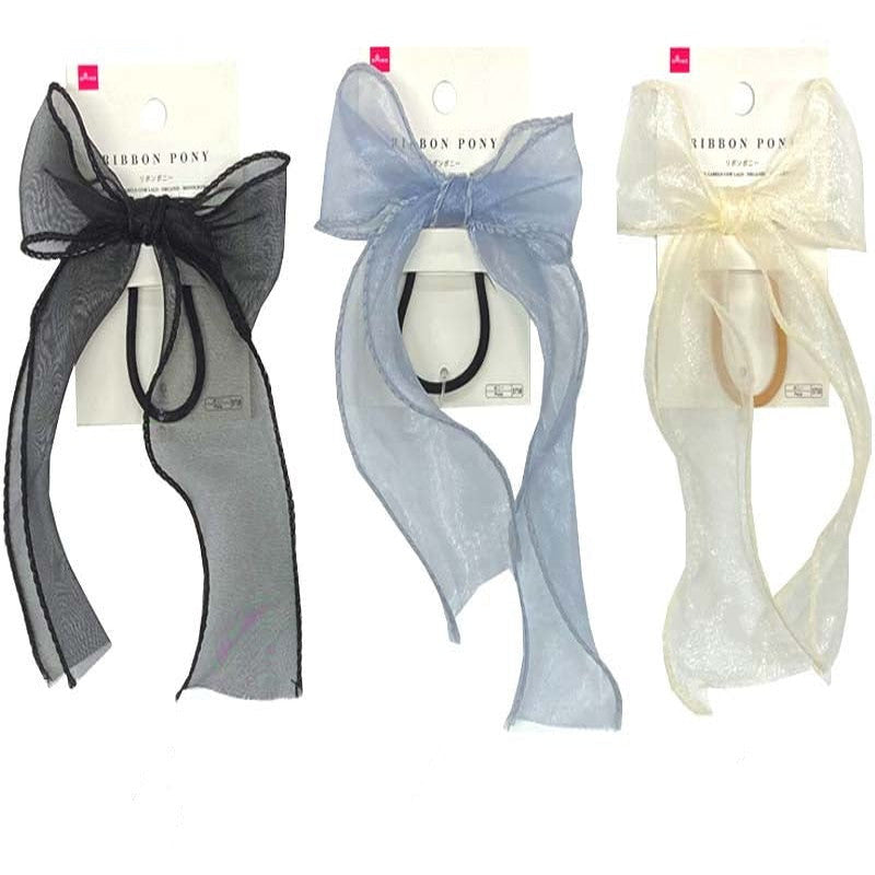 Daiso Ribbon Pony -Organdy - Monochrome- FrontPackage