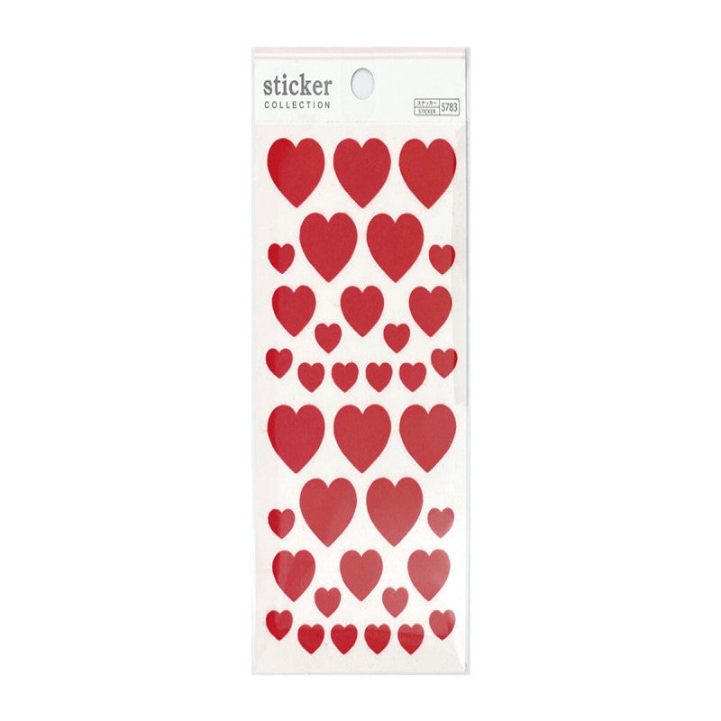 Daiso STICKER FELT HEART FrontPackage