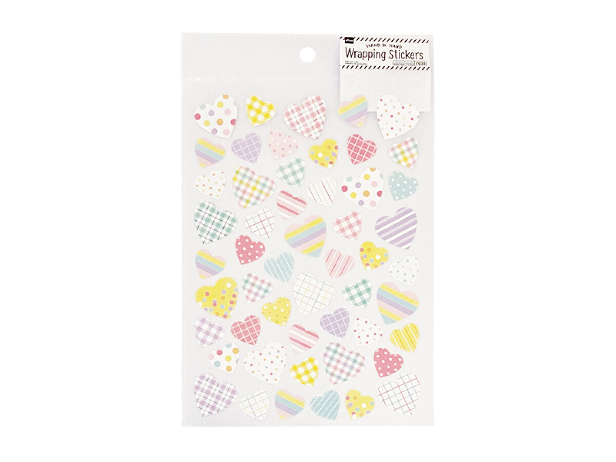 Daiso WRAPPING STICKER POP HEART FrontPackage