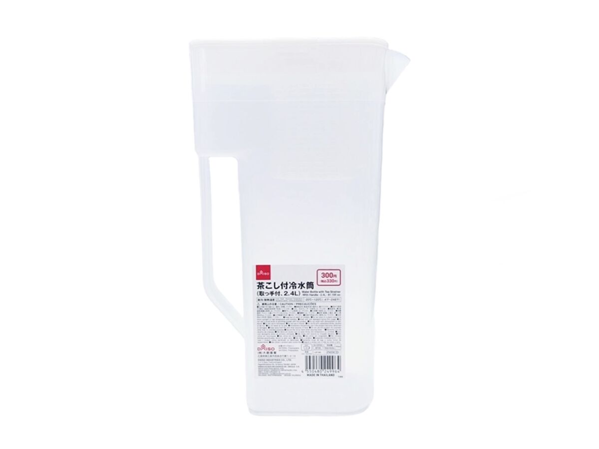 Daiso Water Bottle -With Tea Strainer and Handle- FrontPackage