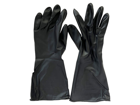 Daiso PVC Gloves -Black - Large - 1 pair- FrontPackage