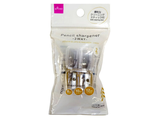 Daiso Pencil sharpener -3WAY- FrontPackage