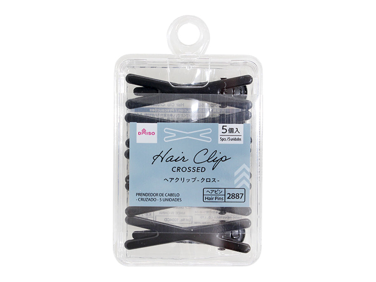 Daiso Hair Clip -Crossed - 5 pcs.- FrontPackage