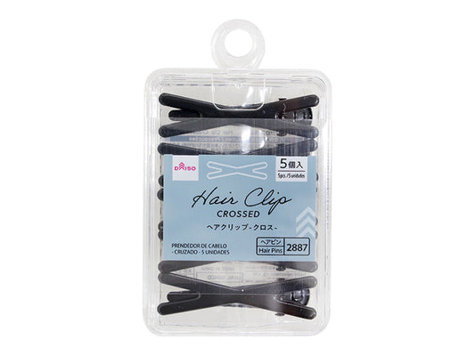 Daiso Hair Clip -Crossed - 5 pcs.- FrontPackage