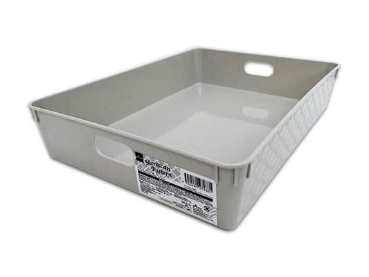 Daiso Basket (Moroccan pattern, A4, Gray) FrontPackage