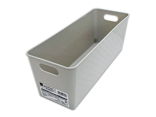 Daiso Basket (Moroccan Pattern, Slim, Gray) FrontPackage