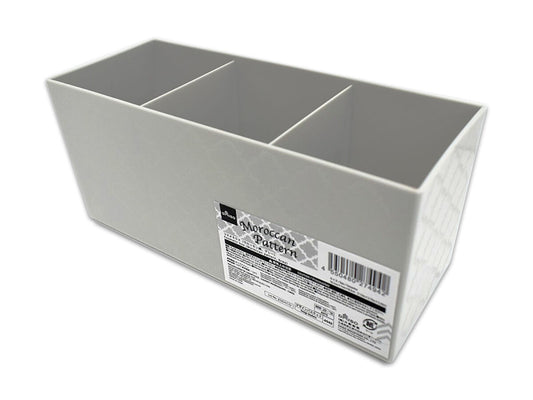 Daiso Makeup Box - Moroccan Pattern - Gray - FrontPackage