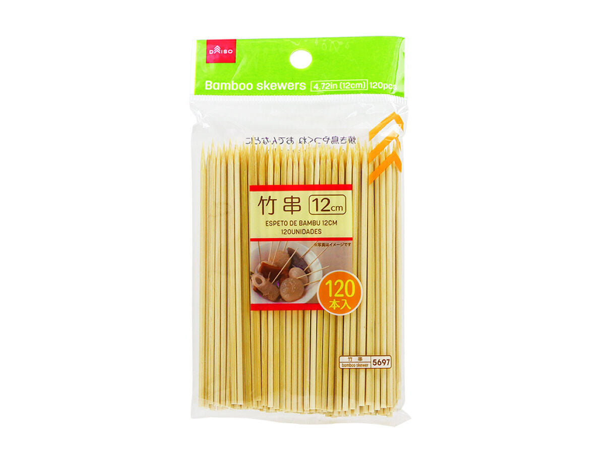 Daiso Bamboo Skewers - 120 pcs.- FrontPackage