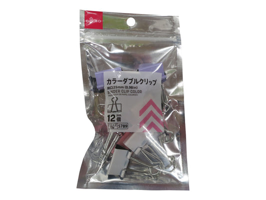 Daiso Color Binder Clip FrontPackage