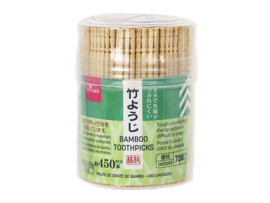 Daiso Bamboo toothpicks 450pcs FrontPackage