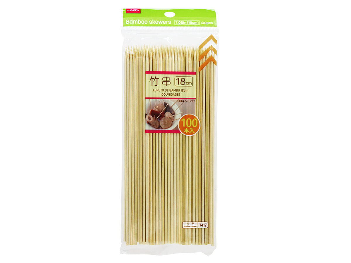 Daiso Bamboo Skewers - 100 pcs.- FrontPackage