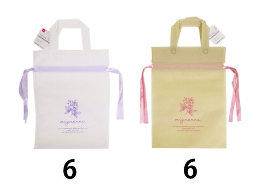 Daiso Non-woven Bag - with Handle - Flower- FrontPackage