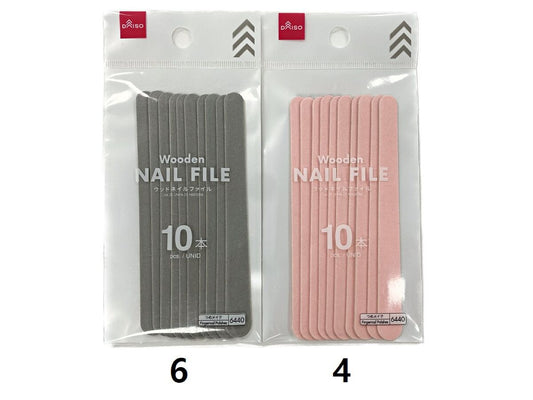 Daiso Wooden Nail File -10 pcs.- FrontPackage