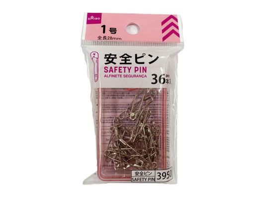 Daiso SAFETY PIN No1 36pcs FrontPackage
