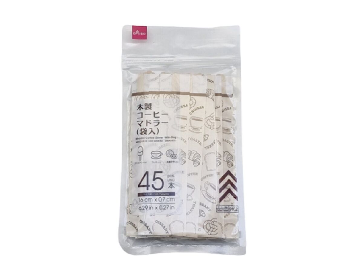 Daiso Wooden Coffee Stirrer - 45 pcs.- FrontPackage