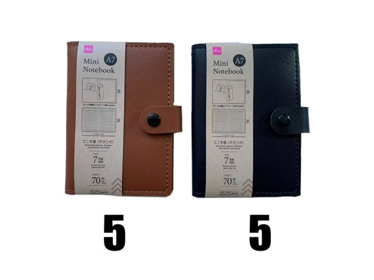 Daiso Mini Personal Organizer -With Button - A7 - 70 Pages- FrontPackage