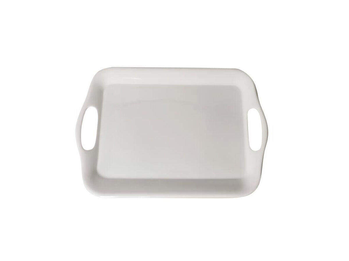 Daiso Melamine Coated Tray -White- FrontPackage