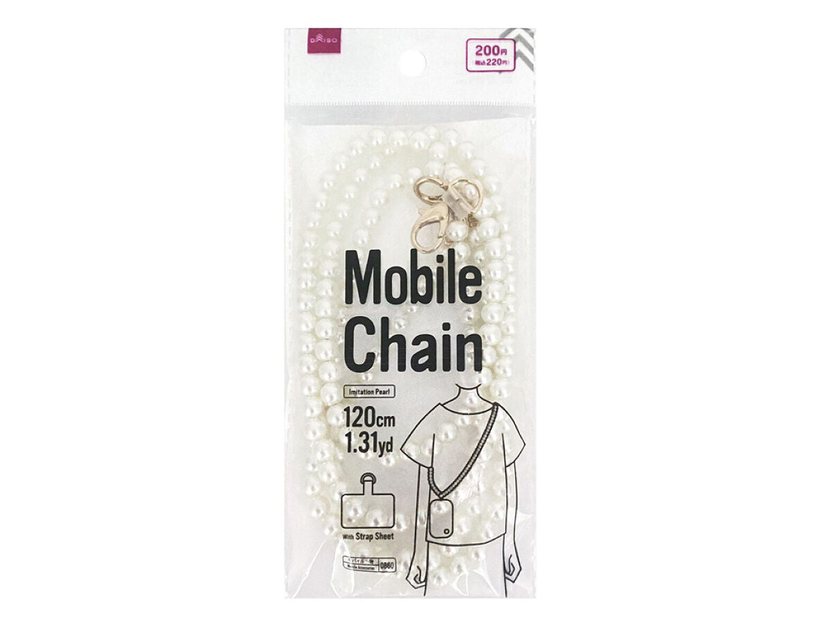 Daiso Mobile Chain -Imitation Pearl- FrontPackage