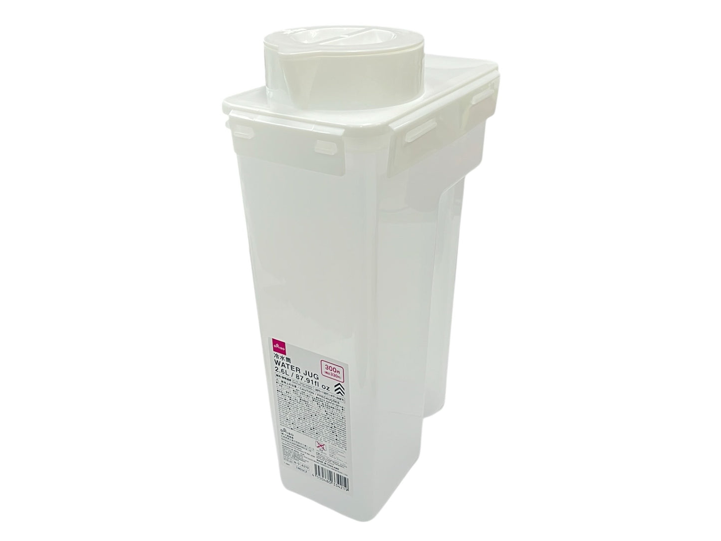 Daiso Water Jug - 87.91fl oz - 2.6L- FrontPackage