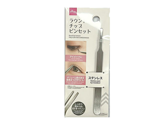 Daiso Round tip tweezer FrontPackage