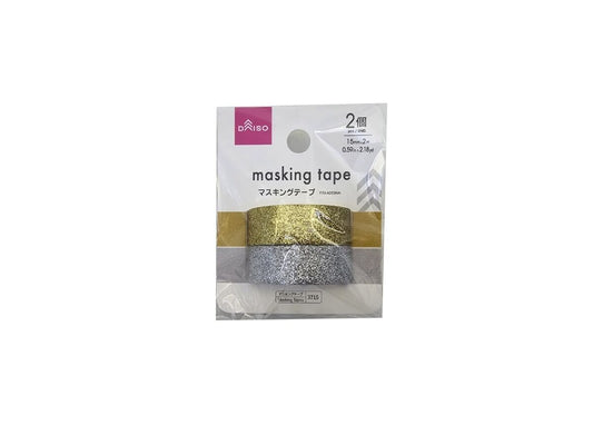 Masking Tape -Glitter -Gold Color -Silver Color -2 pcs.-