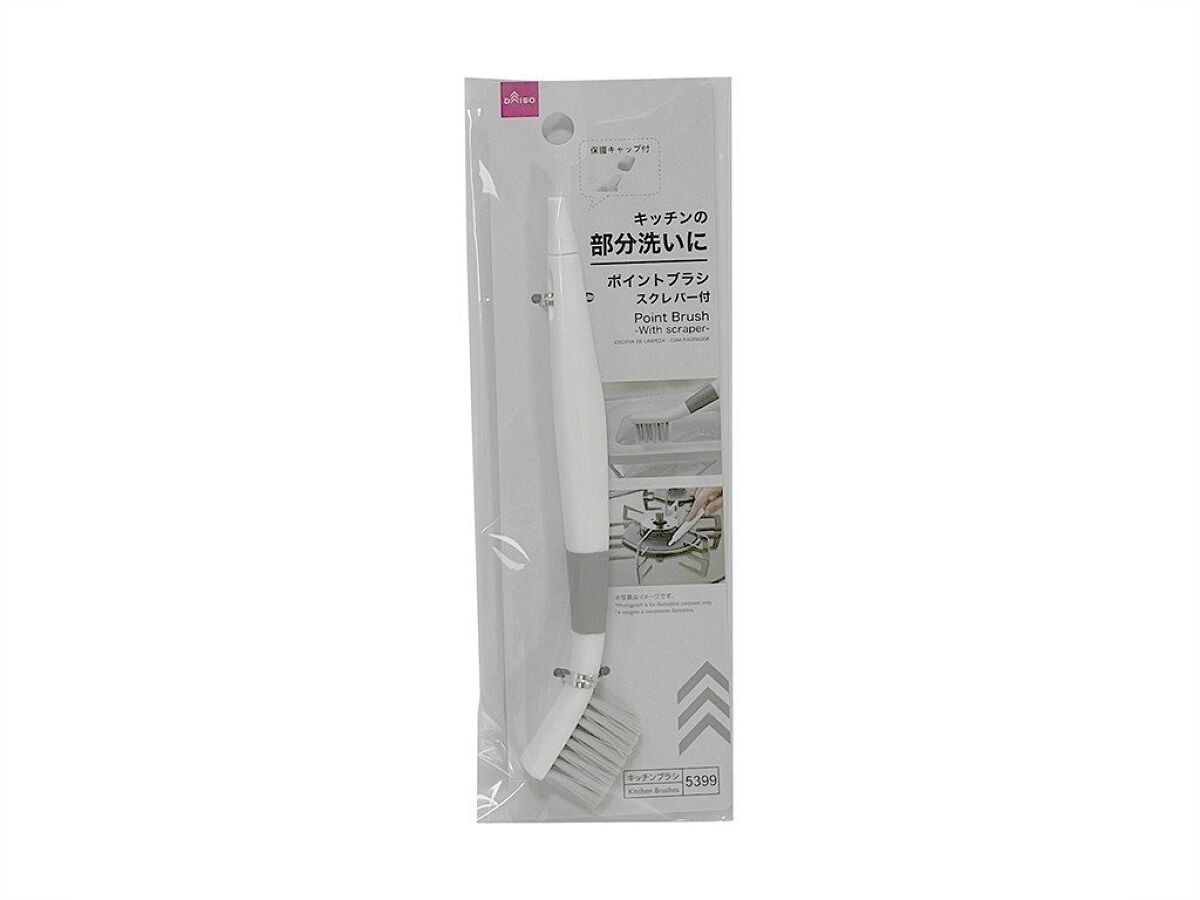 Daiso Point Brush -With scraper- FrontPackage
