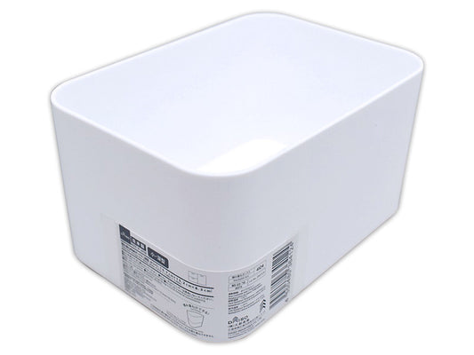 Daiso Stackable Storage Box -Deep - White- FrontPackage