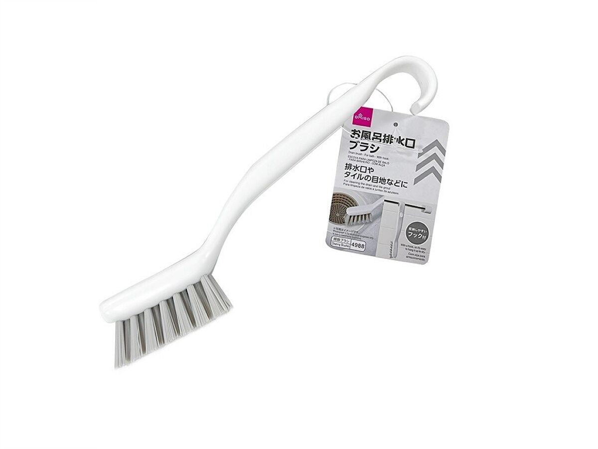 Daiso Drain brush - For bath - With hook- FrontPackage