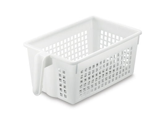 Basket With Handle - White