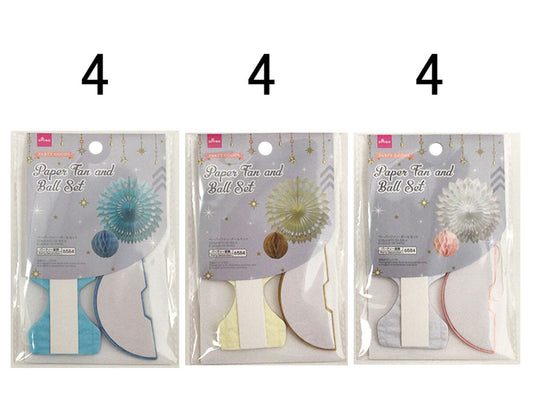 Daiso Paper Fan and Ball Set FrontPackage