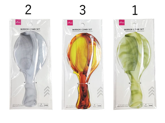 Daiso Mirror Comb Set -Marble- FrontPackage