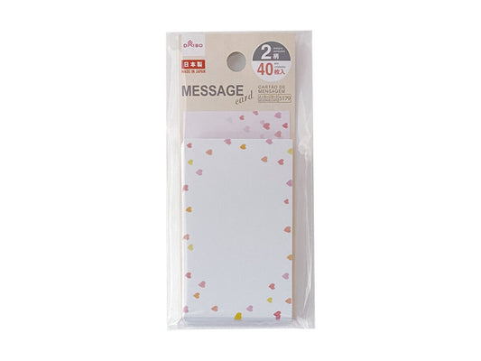 Daiso MESSAGE CARDS - HEART - 40 PCS FrontPackage