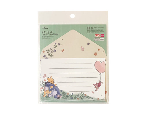 Daiso LETTER PAD AND ENVELOPE SET - WINNIE THE POOH - NM4 FrontPackage