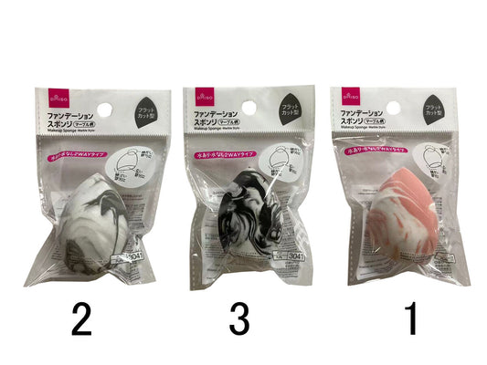 Daiso Makeup Sponge -Marble Style- FrontPackage