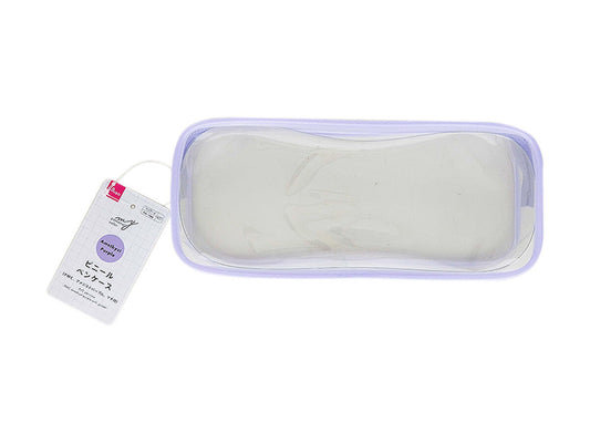 Daiso PVC pen case -PMC amethyst purple with gusset- FrontPackage