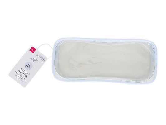 Daiso PVC pen case -PMC ice gray with gusset- FrontPackage