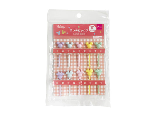 Daiso Lunch Picks -10 pcs.- Mickey And Minnie- FrontPackage