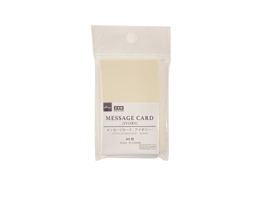 Daiso MESSAGE CARD IVORY FrontPackage
