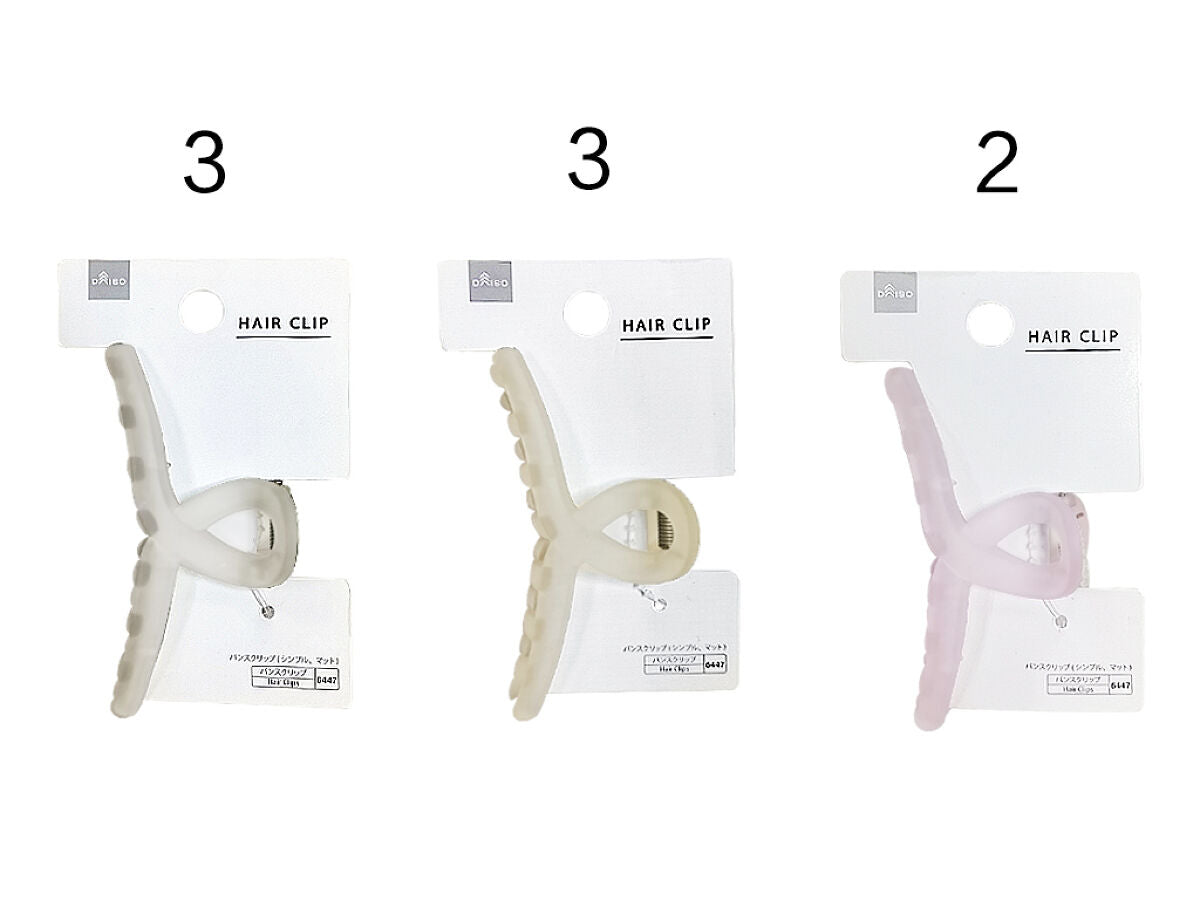 Daiso Hair Clip -Simple - Matte- FrontPackage