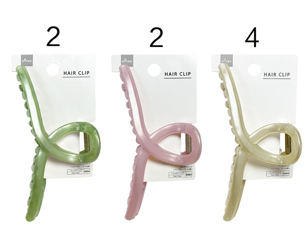 Daiso Hair Clip - Simple -Imitation Pearl- FrontPackage