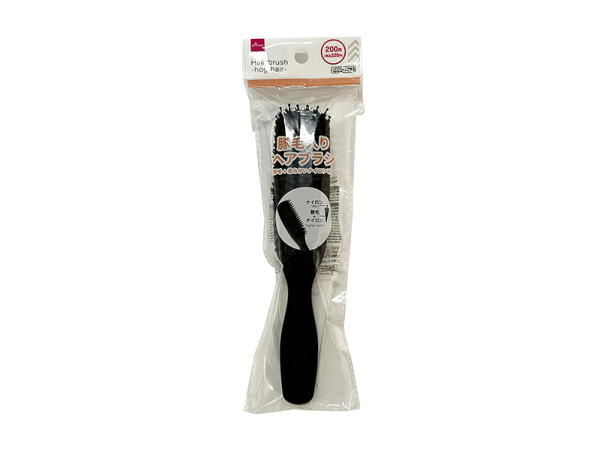 Daiso Hair Brush -Hog Hair- FrontPackage