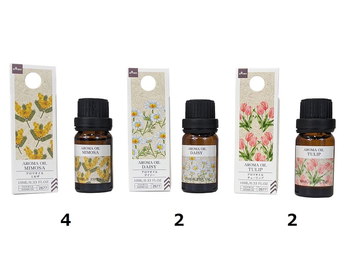Daiso AROMA OIL ASSORT FrontPackage