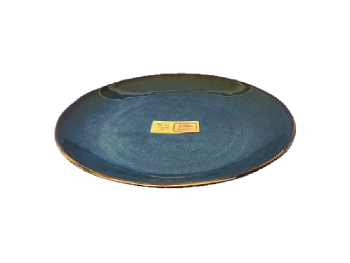 Daiso Lightweight platter navy FrontPackage