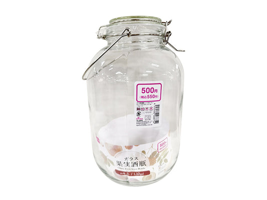 Daiso Glass Fruit Wine Bottle -Lever Type- FrontPackage