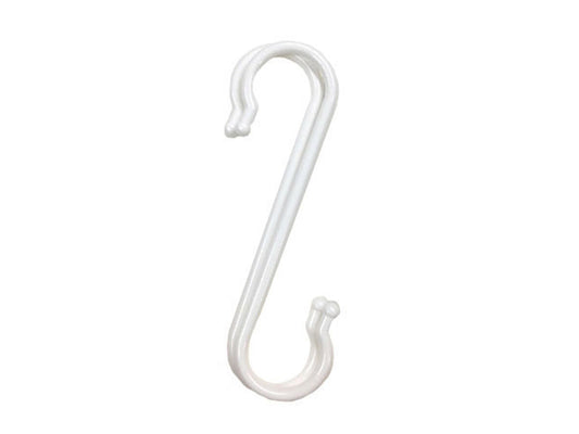 Daiso S-shaped Hook -Plastic - White - 2pcs.- FrontPackage