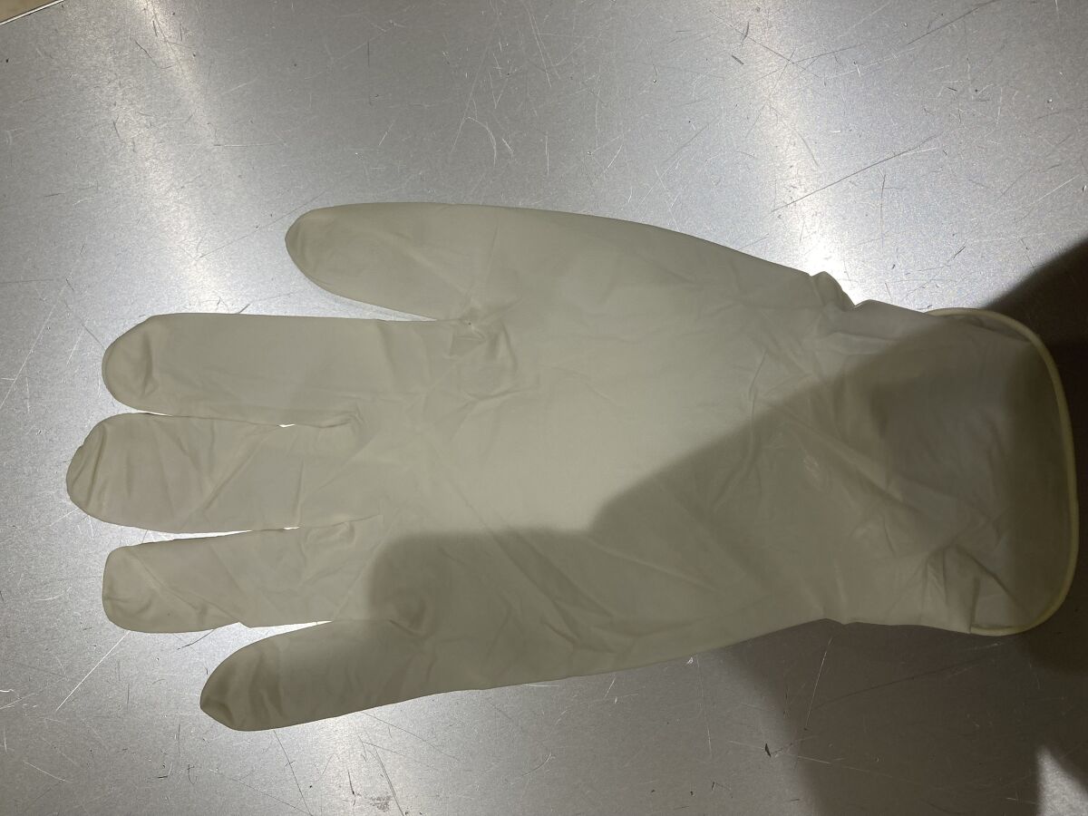 Daiso Natural Rubber Gloves -10 pcs. - Medium- FrontPackage