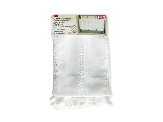 Daiso Cafe Curtain - With Pompom- FrontPackage